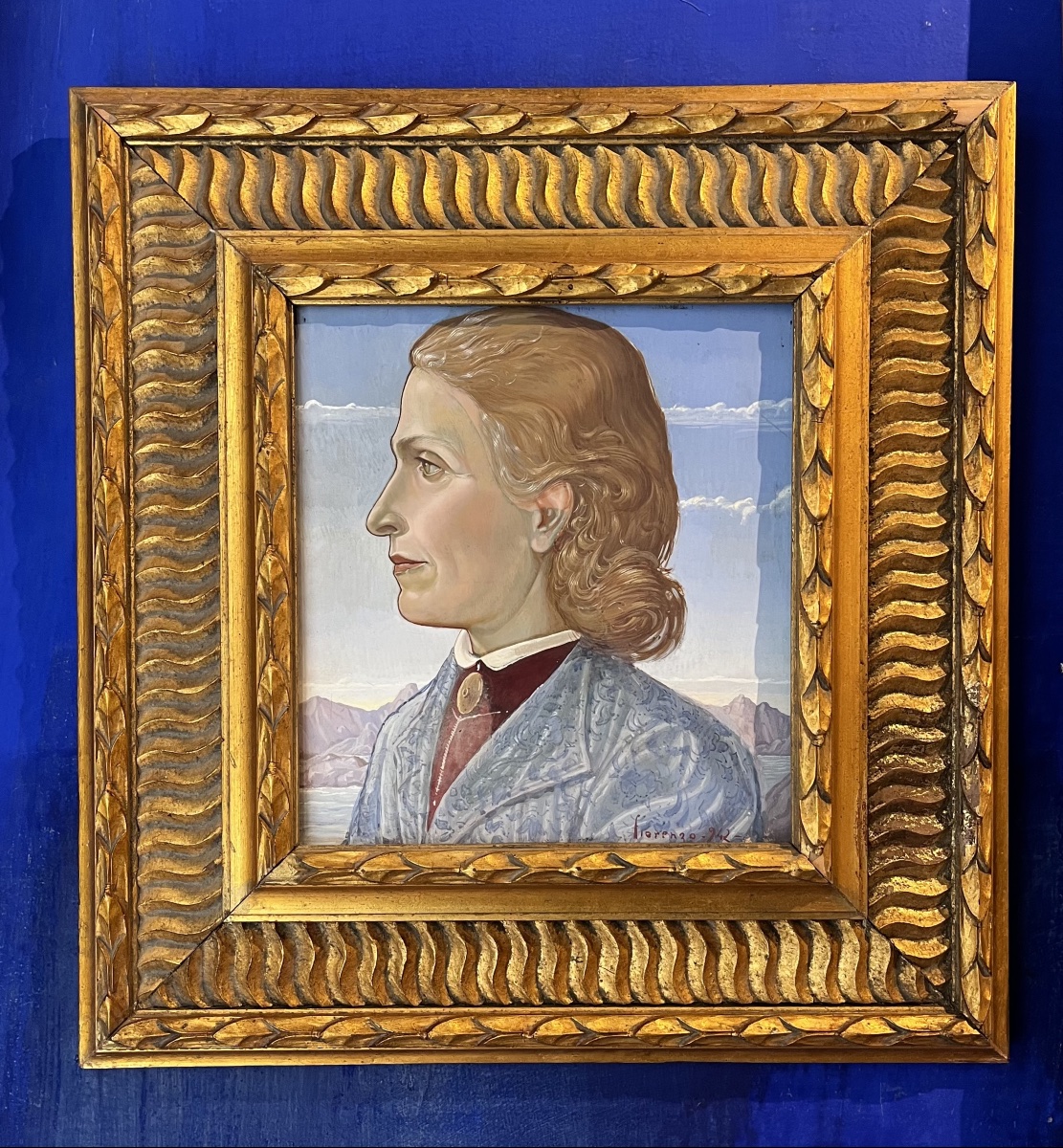 Épouse du faussaire siennois Icilio Joni, portrait par son fils Fiorenzo, daté de 1942-photo-4
