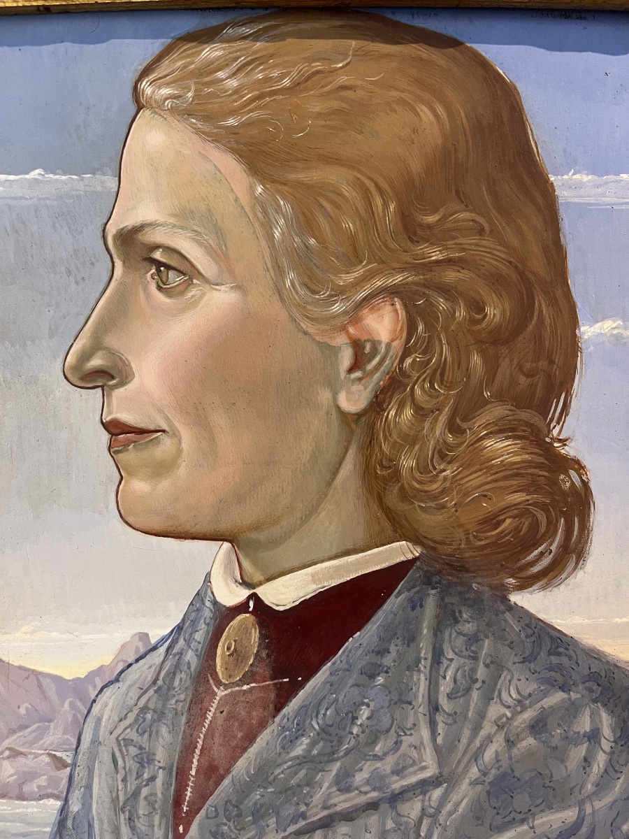 Épouse du faussaire siennois Icilio Joni, portrait par son fils Fiorenzo, daté de 1942-photo-3