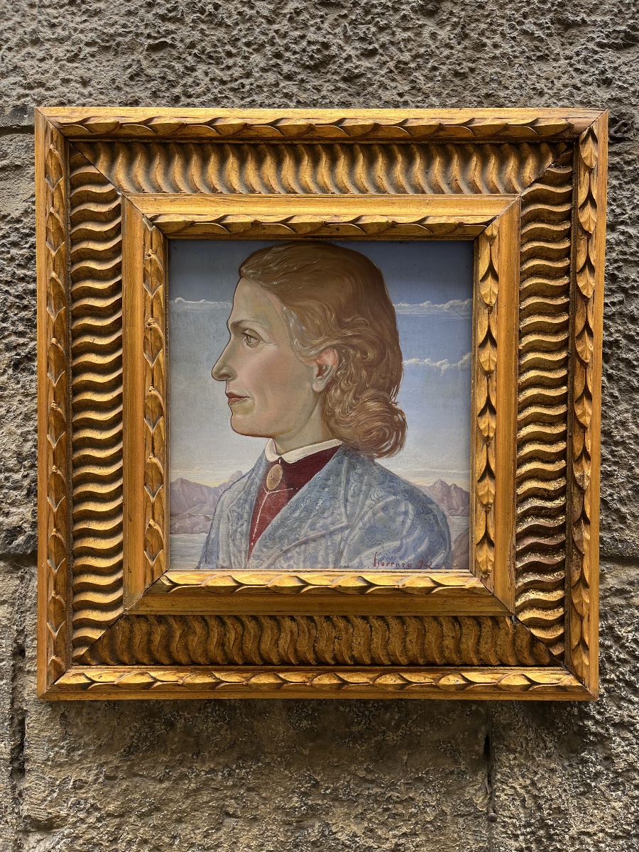 Épouse du faussaire siennois Icilio Joni, portrait par son fils Fiorenzo, daté de 1942