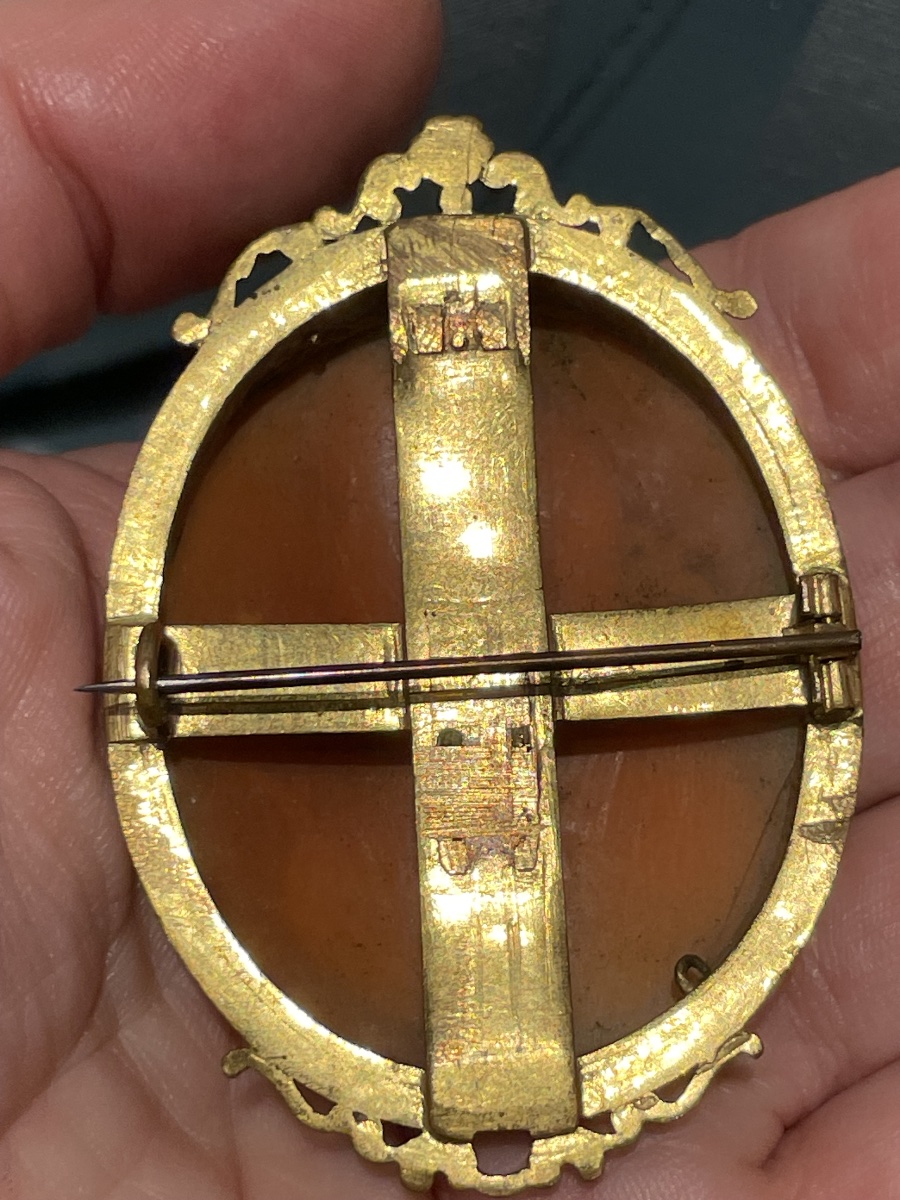 Apollon à la lyre et à la couronne de laurier. Camée en coquille, Italie, XIXe siècle -photo-6