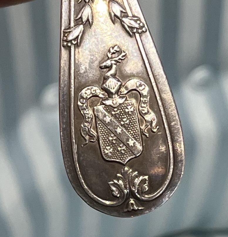 Six Puiforcat Sterling Silver Forks, Armorial, France, C. 1890  -photo-2