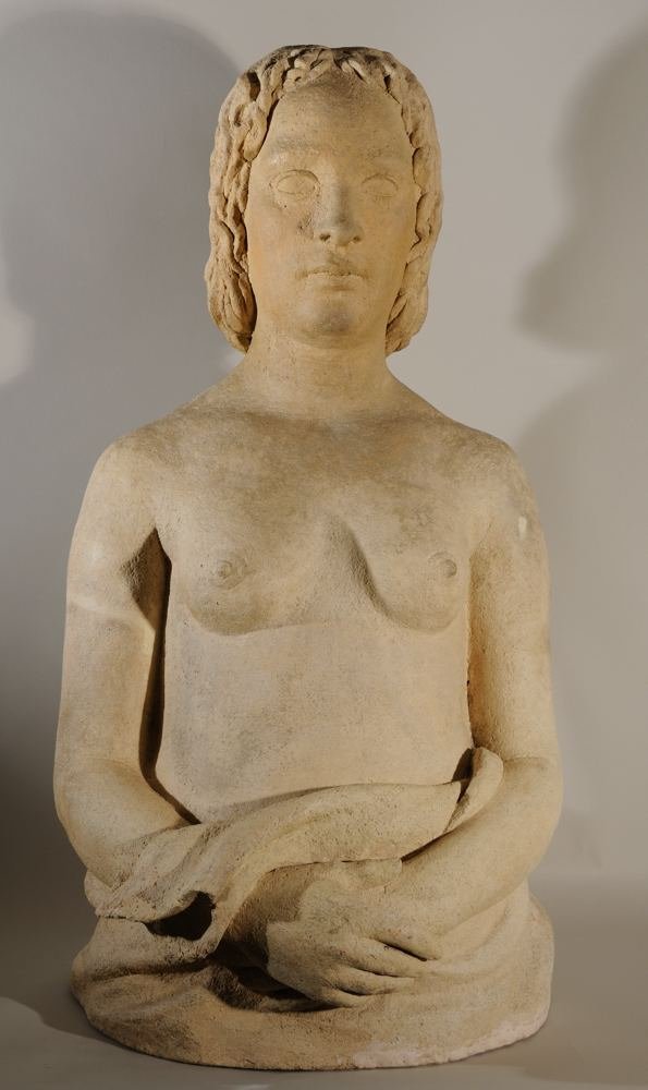Giorgio Rossi (1892–1963) Femme aux mains croisées, vers 1930 Terre cuite-photo-5