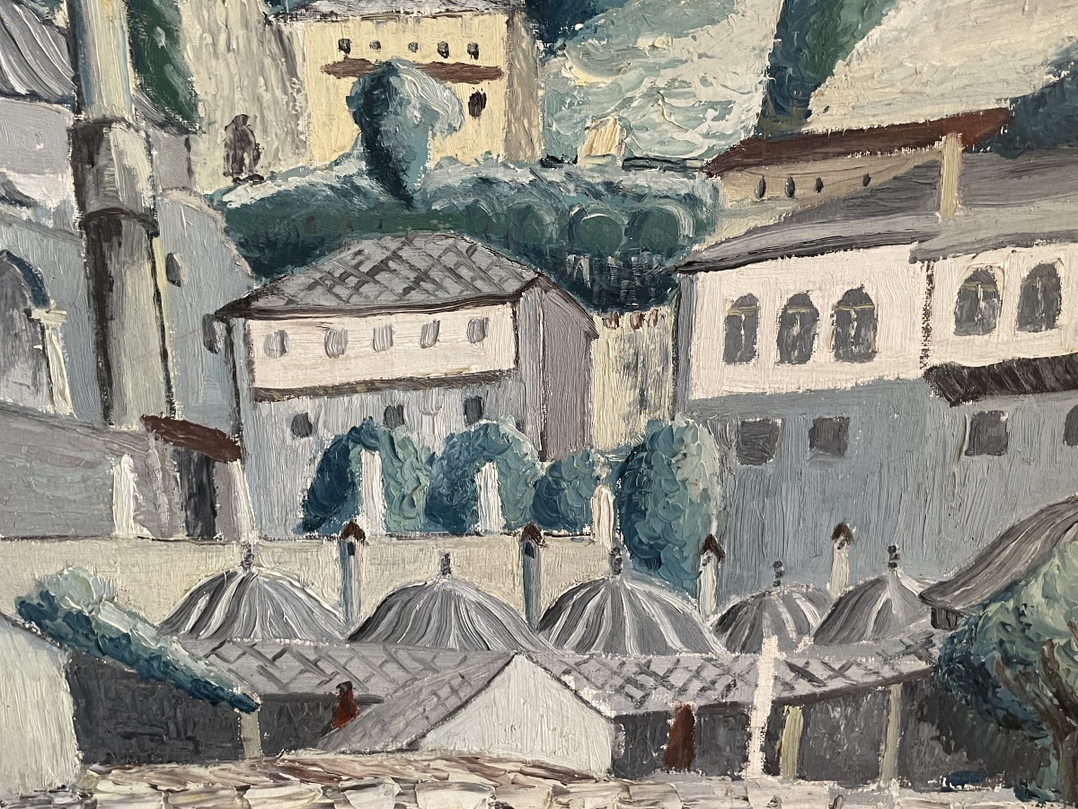 Počitelj, Ottoman Town In Bosnia And Herzegovina With Mosque And Minaret, Early 20th Century -photo-4