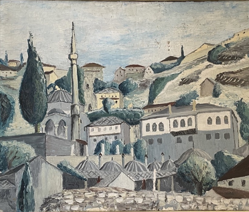 Počitelj, Ottoman Town In Bosnia And Herzegovina With Mosque And Minaret, Early 20th Century 