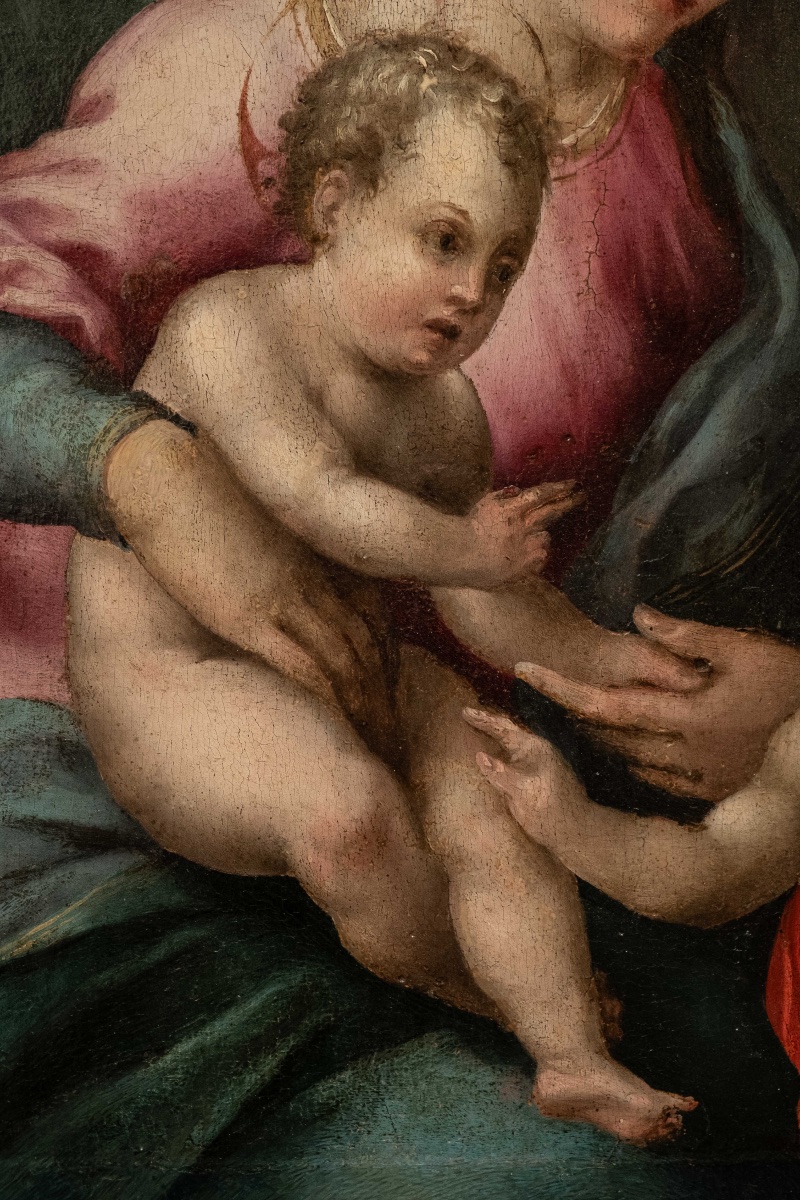 Master Of Volterra (giovambattista Verrocchi?, Florence 1494–1569) Madonna And Child-photo-2