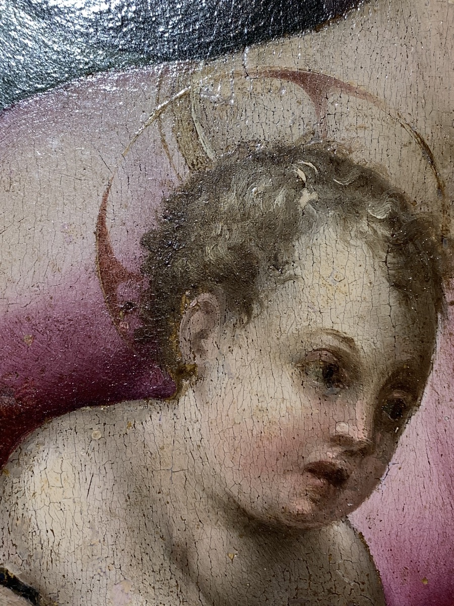 Master Of Volterra (giovambattista Verrocchi?, Florence 1494–1569) Madonna And Child-photo-7