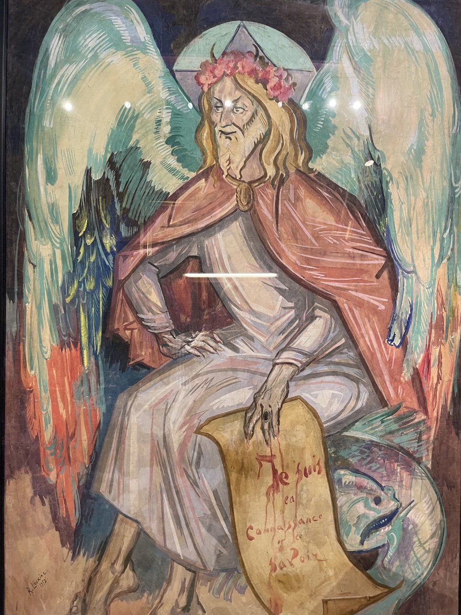 Rostislas Loukine (belgorod 1904 – Bar-sur-aube 1988), *the Fallen Angel*, 1952  Gouache On Paper -photo-2