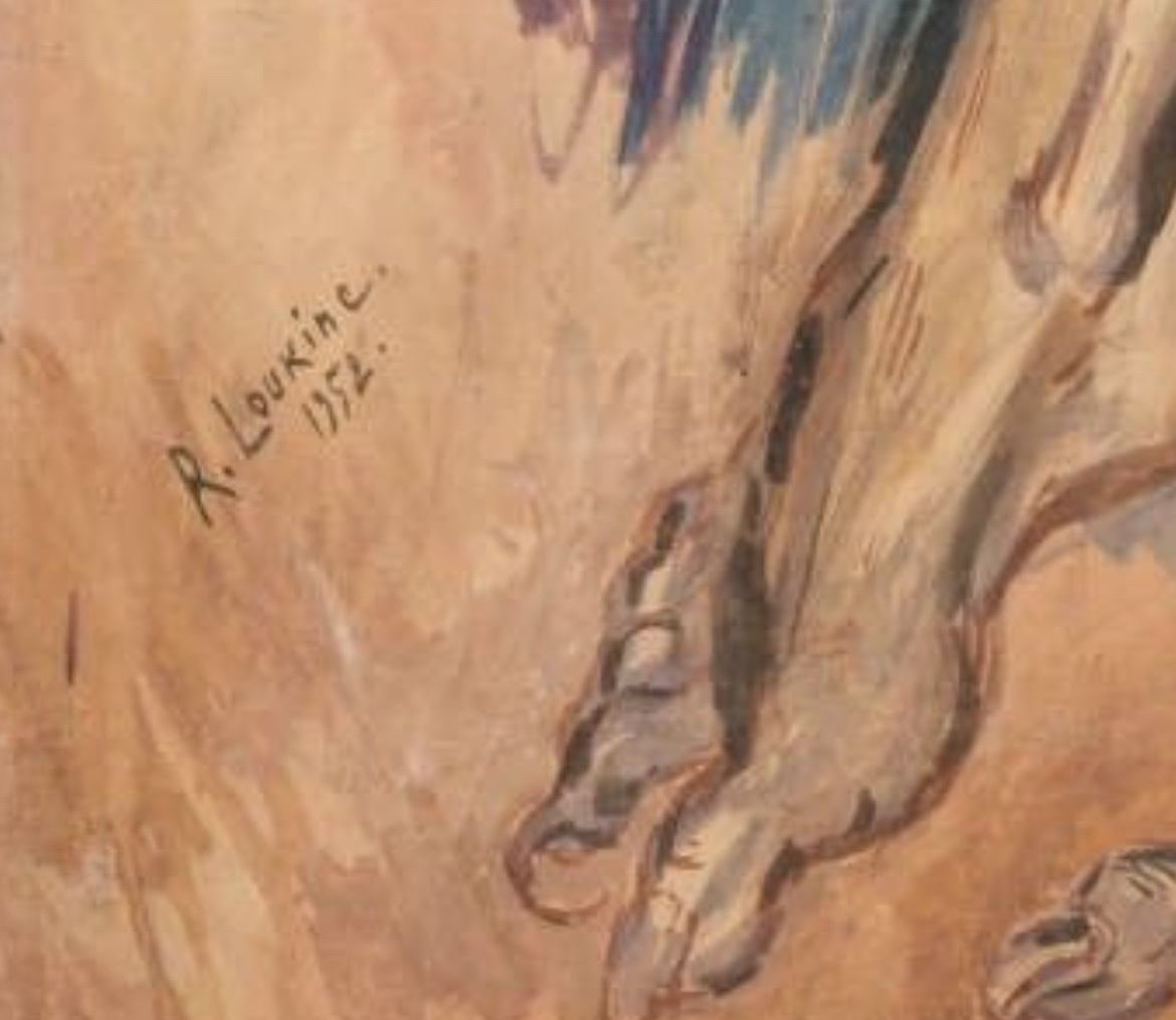 Rostislas Loukine (belgorod 1904 – Bar-sur-aube 1988), *the Fallen Angel*, 1952  Gouache On Paper -photo-4