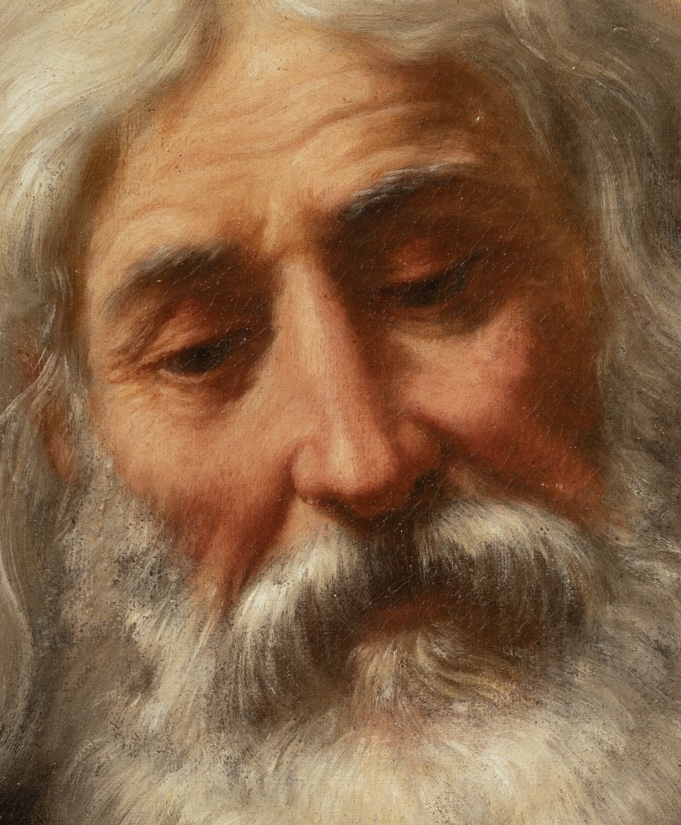 Matteo Rosselli – God The Father Blessing, Florentine School, 17th Century-photo-3