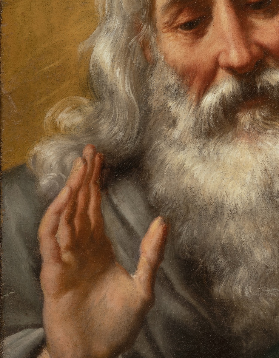 Matteo Rosselli – God The Father Blessing, Florentine School, 17th Century-photo-3