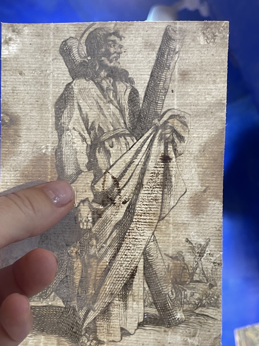 Jacques Callot – Saint André, Eau-forte sur papier vergé ancien, XVIIe–XVIIIe siècle-photo-7
