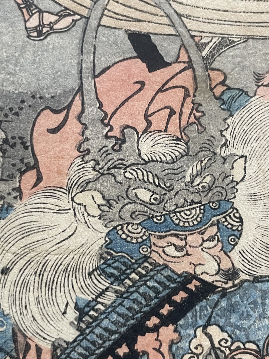 Utagawa Kuniyoshi – Battle Of Kawanakajima, Japanese Woodblock Print, Edo Period, 19th Century-photo-4
