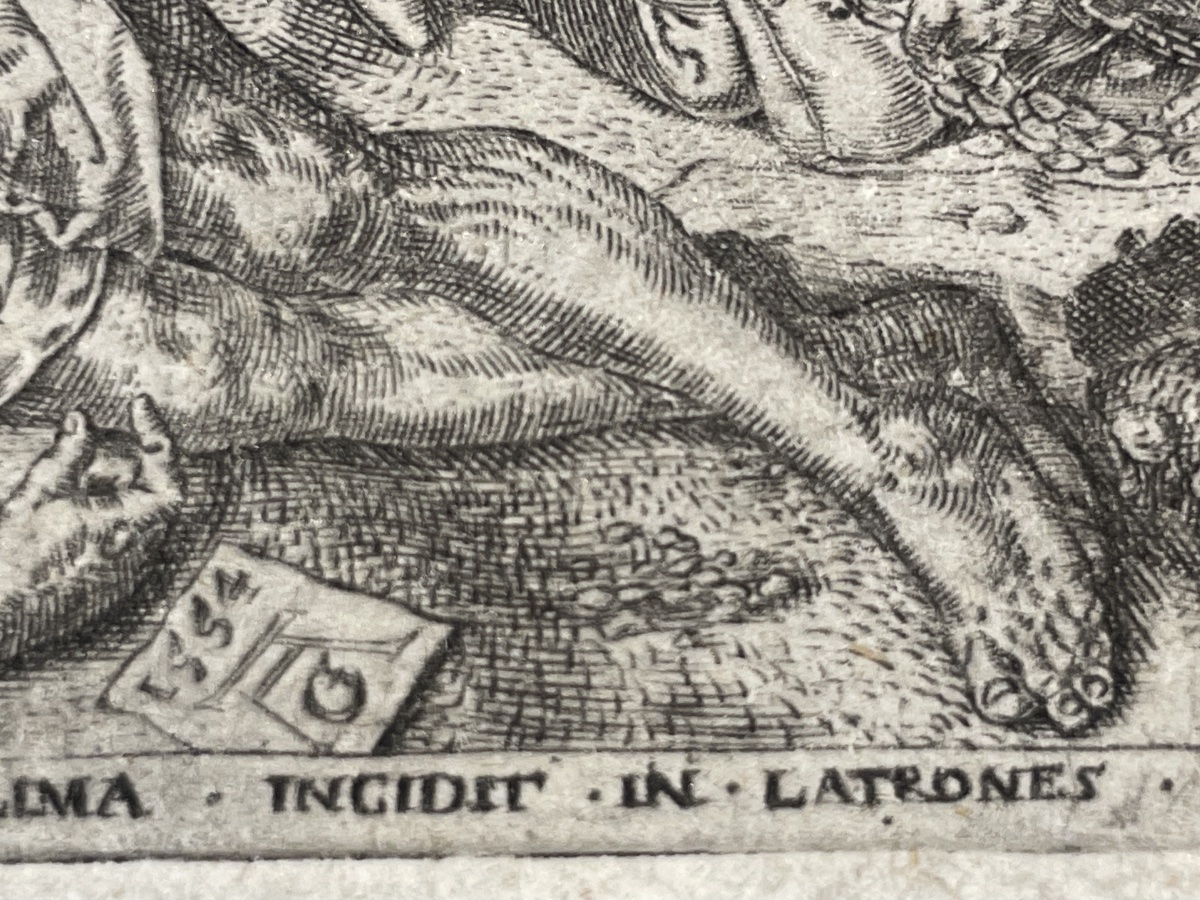 Heinrich Aldegrever, Engraving, The Good Samaritan, 16th Century, 1554  -photo-3