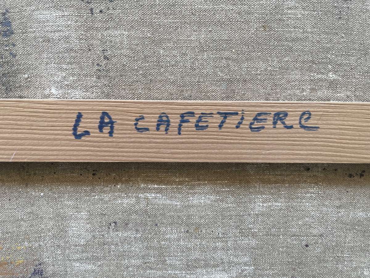 F. Chimène, La Cafetière, femme peintre de Chatou, Paris, années 1970-photo-2