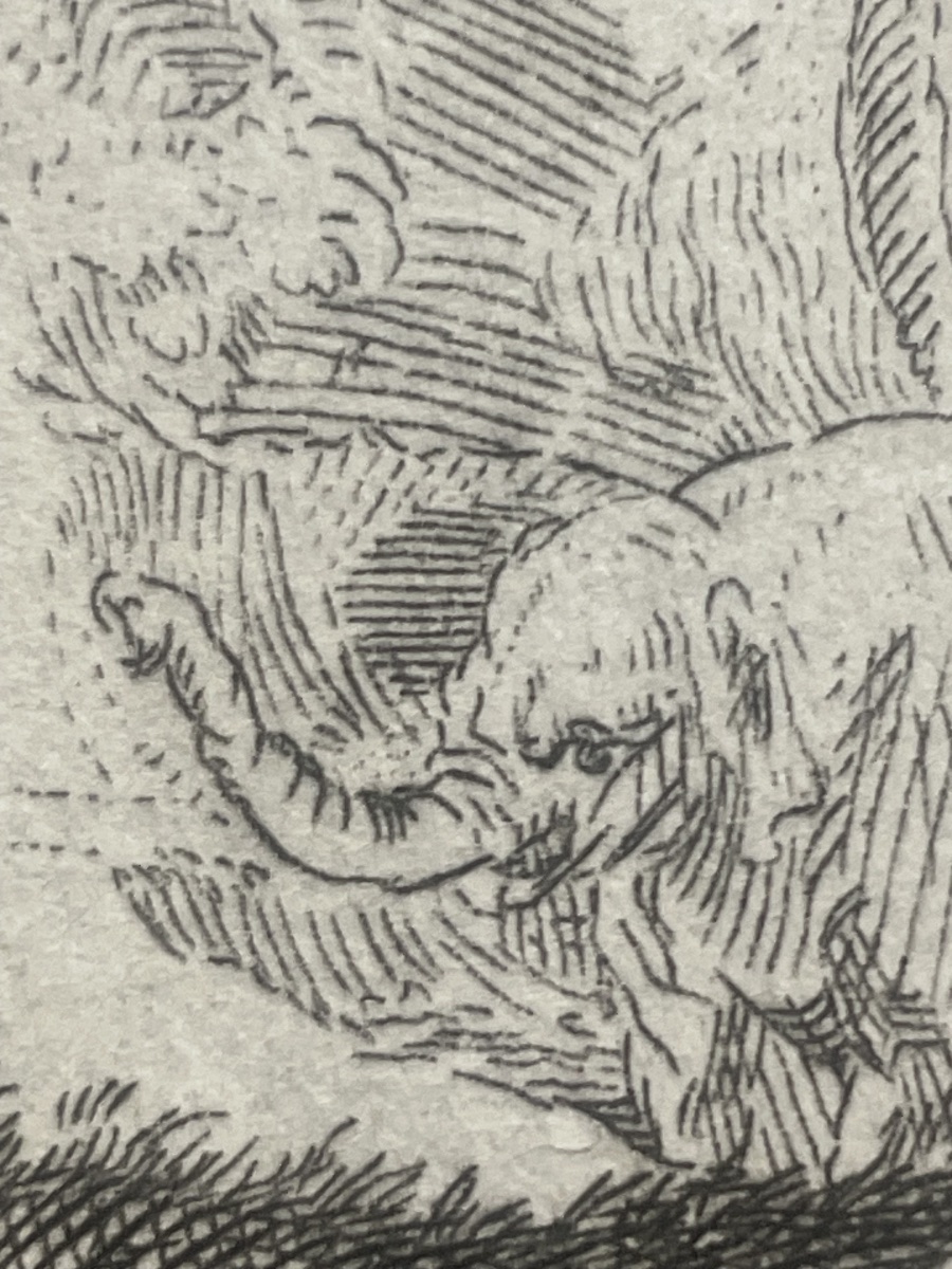 Rembrandt – Adam And Eve, Etching By Pierre-françois Basan, 18th Century-photo-1
