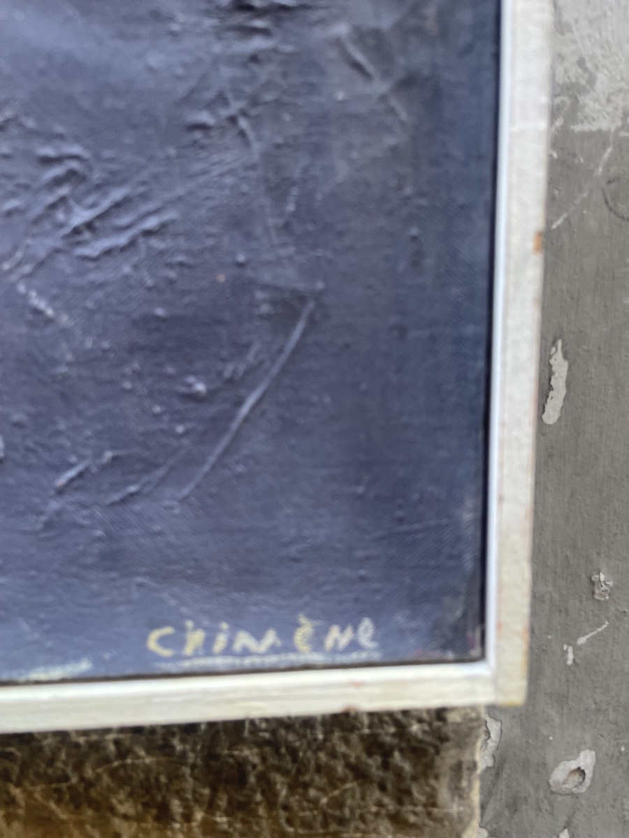 Francine Chimène, Traces et empreintes, femme peintre française de Chatou, 1985  -photo-3