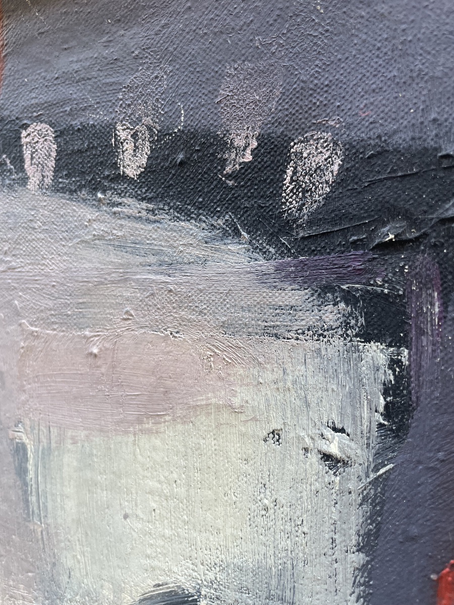 Francine Chimène, Traces et empreintes, femme peintre française de Chatou, 1985  -photo-4