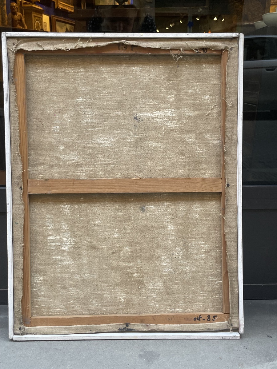 Francine Chimène, Traces et empreintes, femme peintre française de Chatou, 1985  -photo-2