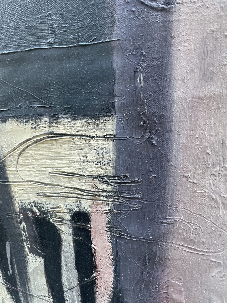 Francine Chimène, Traces et empreintes, femme peintre française de Chatou, 1985  -photo-4