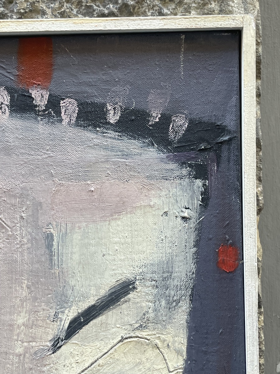Francine Chimène, Traces et empreintes, femme peintre française de Chatou, 1985  -photo-5