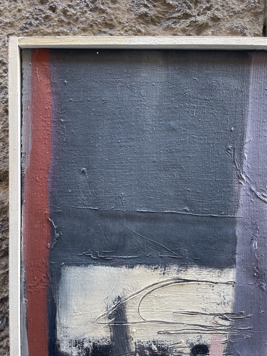 Francine Chimène, Traces et empreintes, femme peintre française de Chatou, 1985  -photo-8