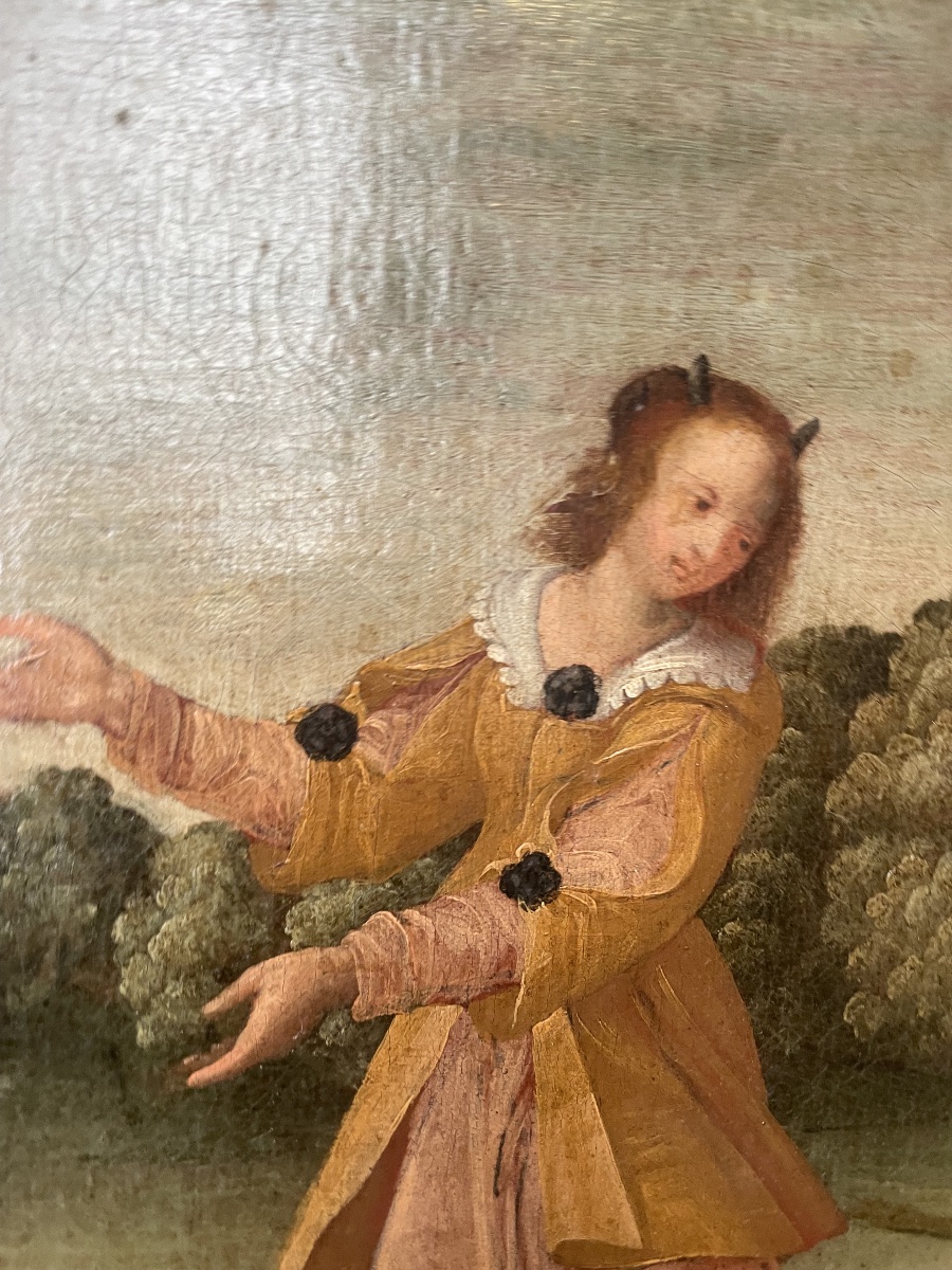 Tentation de saint Benoît avec démon sous l’apparence d’une dame, franco-flamand, XVIIe siècle -photo-4