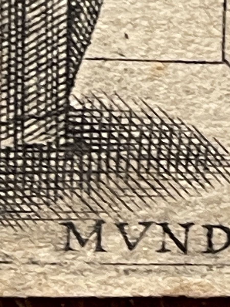 Marcantonio Raimondi, Salvator Mundi, gravure au burin, collection Böhm XVIe siècle -photo-6