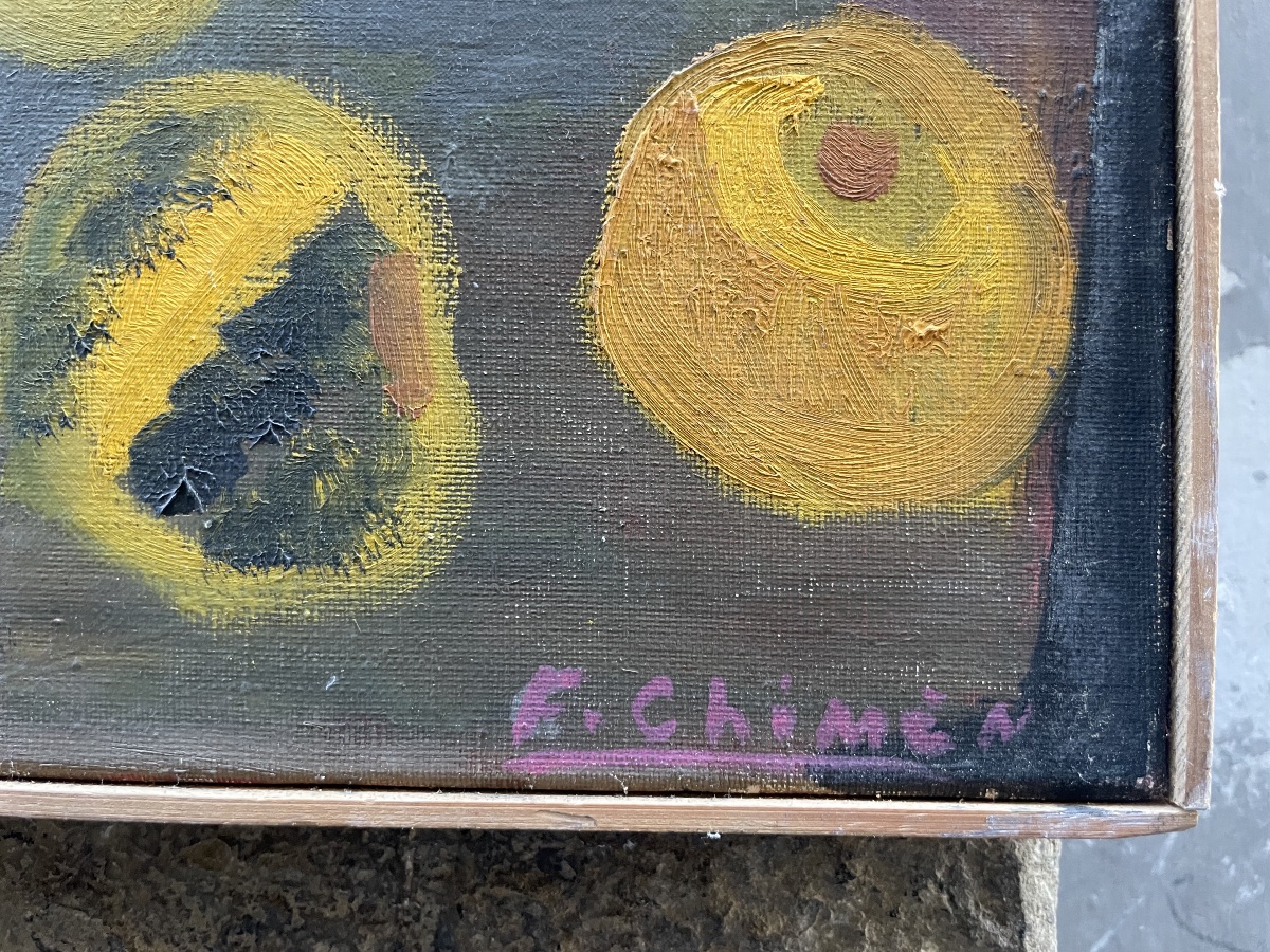 Francine Chimène, Pot rose, école française, Chatou, années 1970  Francine Chimène (1929–2019) -photo-5