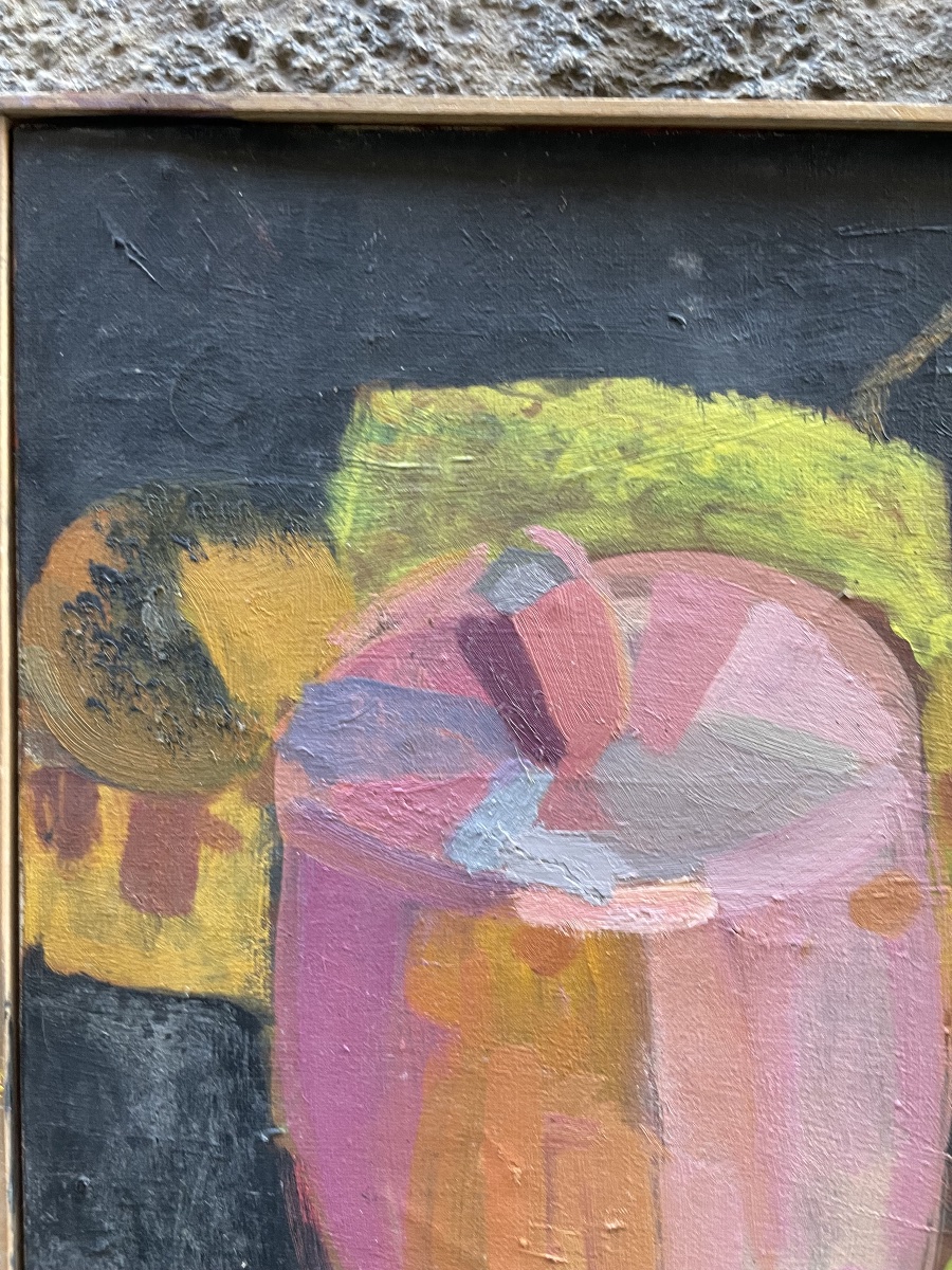 Francine Chimène, Pot rose, école française, Chatou, années 1970  Francine Chimène (1929–2019) -photo-7