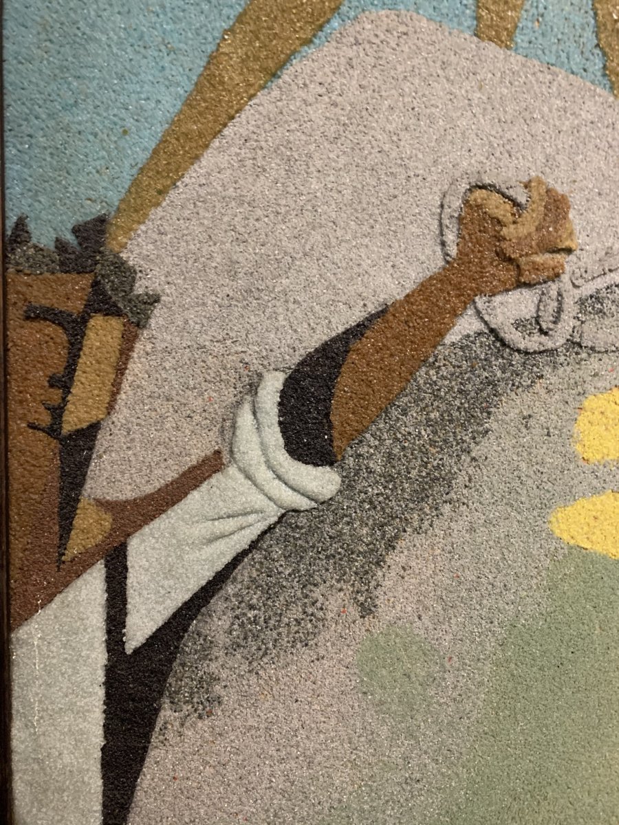 The City Of The Future. Glass Mosaic-collage. Around 1960.-photo-2