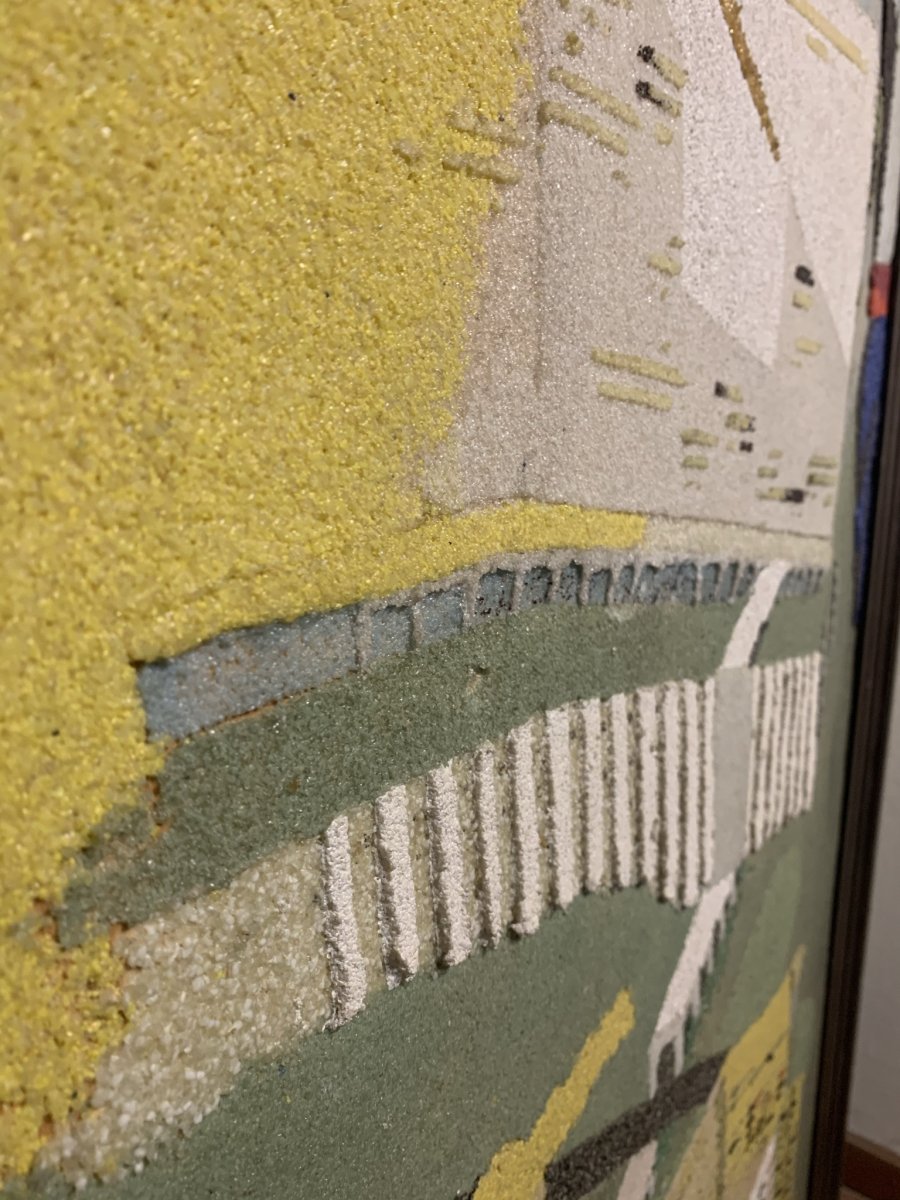 The City Of The Future. Glass Mosaic-collage. Around 1960.-photo-4