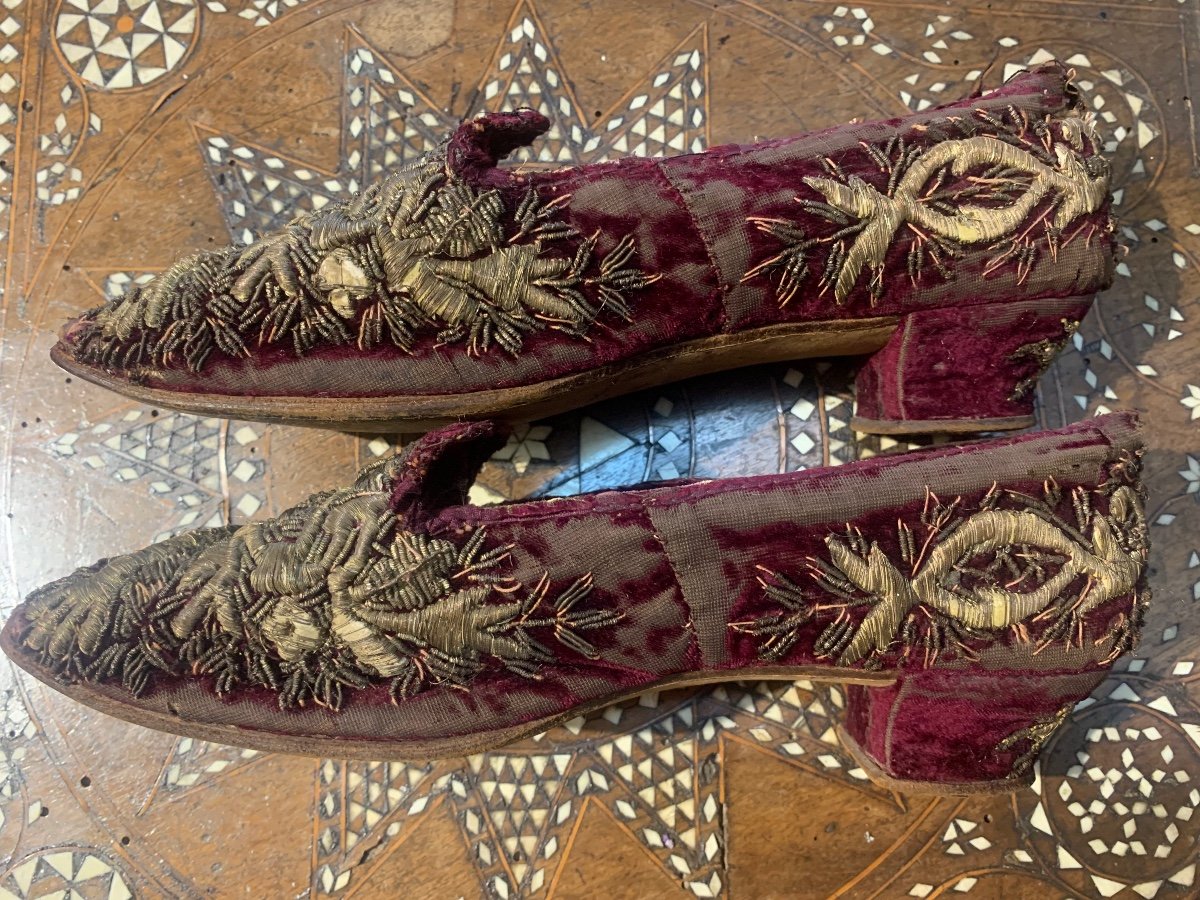Ottoman Empire. A Pair Of Shoes. XIX Century-photo-2
