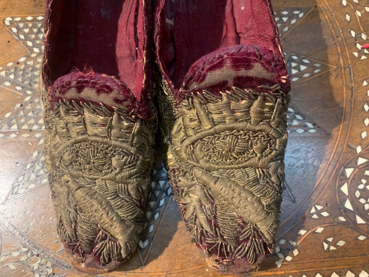 Ottoman Empire. A Pair Of Shoes. XIX Century-photo-3
