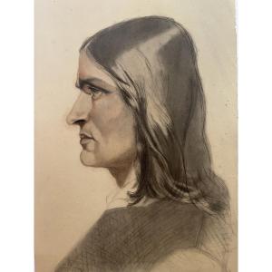 Academic Study – Presumed Portrait Of Franz Liszt (?), Italian School, Circa 1870