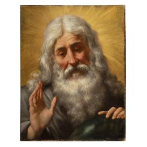 Matteo Rosselli – Dieu le Père bénissant, XVIIe siècle, Florence, huile sur toile