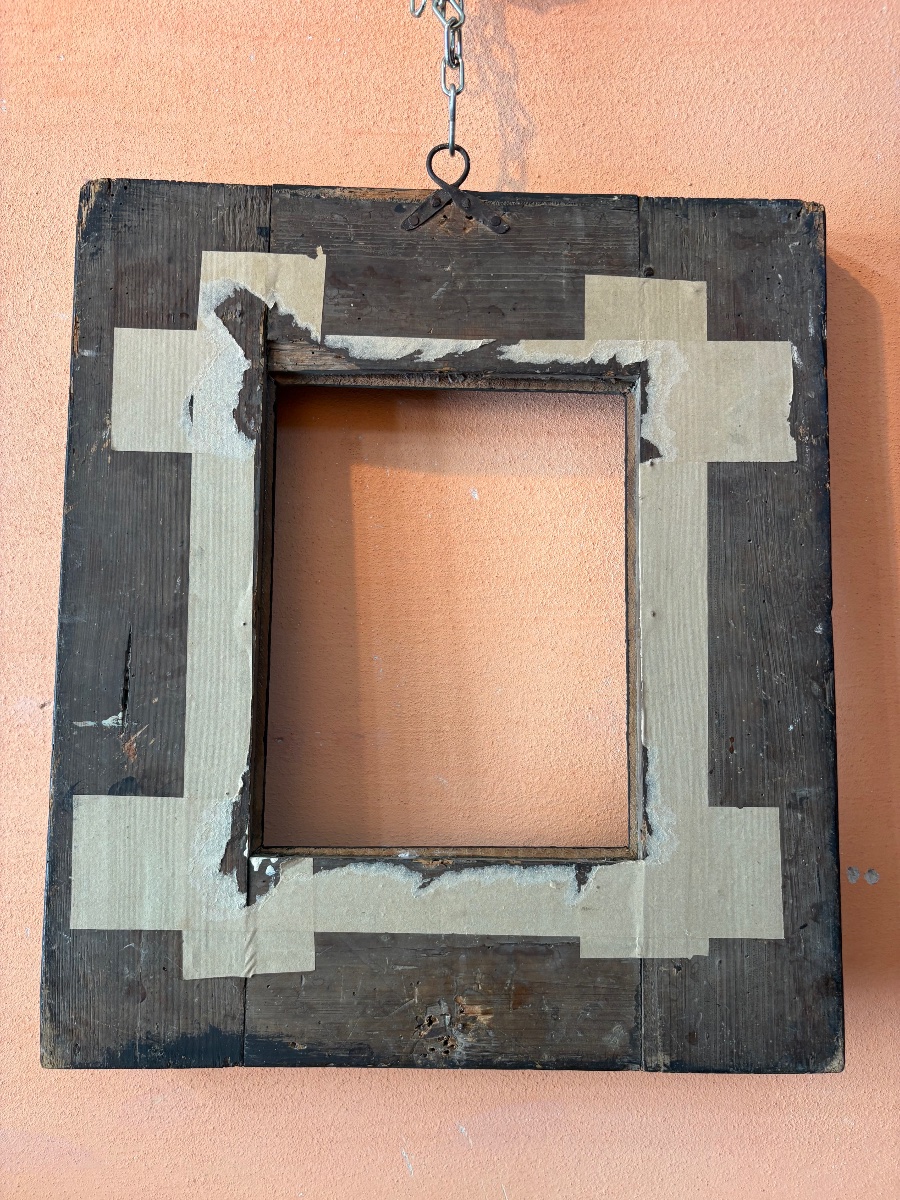 Black Guilloche Frame, 18th Century.-photo-2