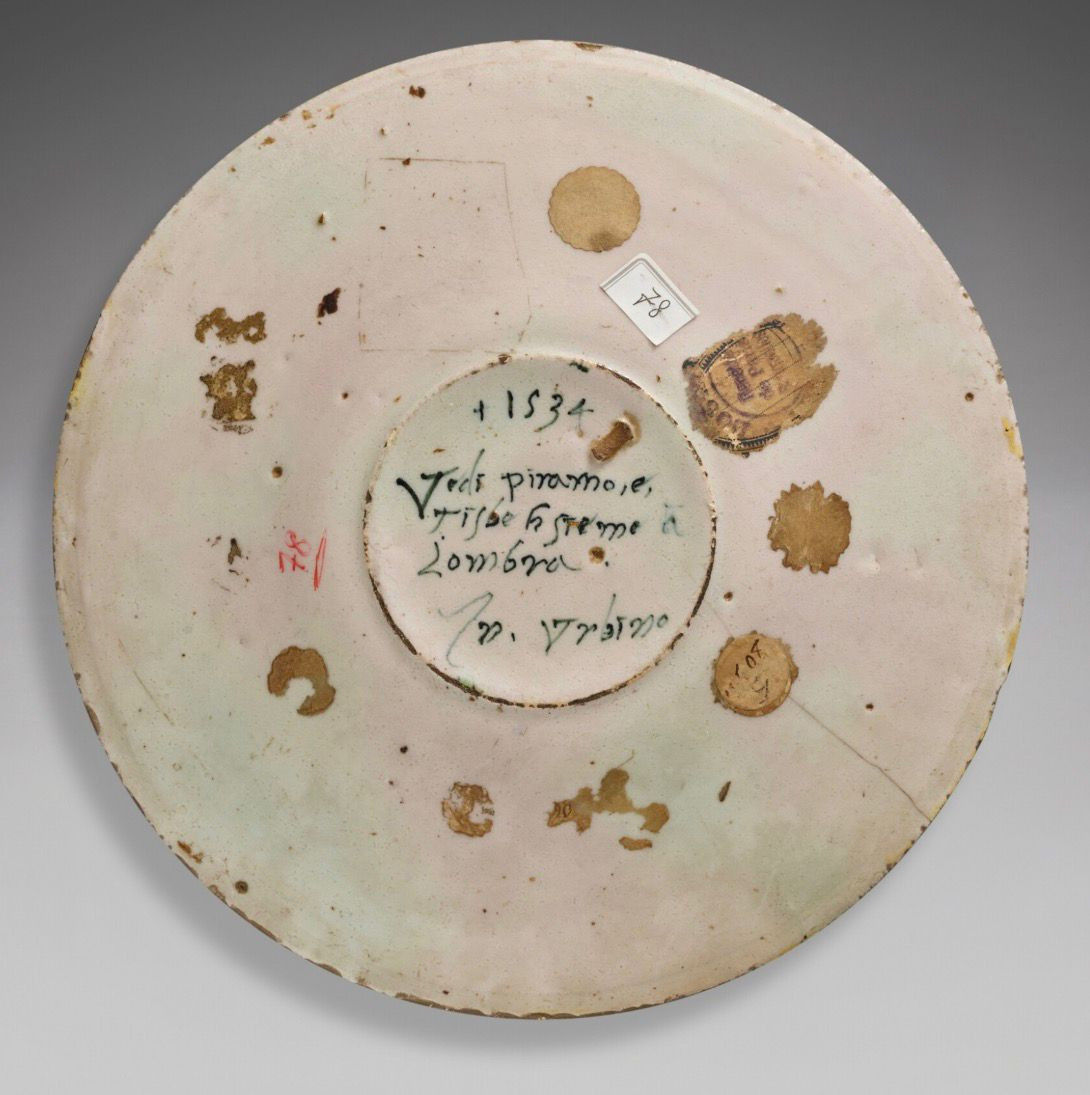 Piatto Istoriato In Maiolica Di Urbino, Collaboratore Di Francesco Xanto Avelli Datato 1534-photo-2