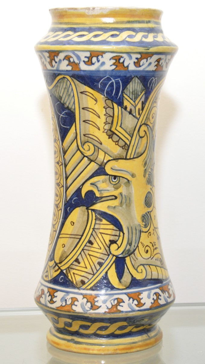 Albarello In Maiolica Di Palermo, Lazzaro 1603-photo-3