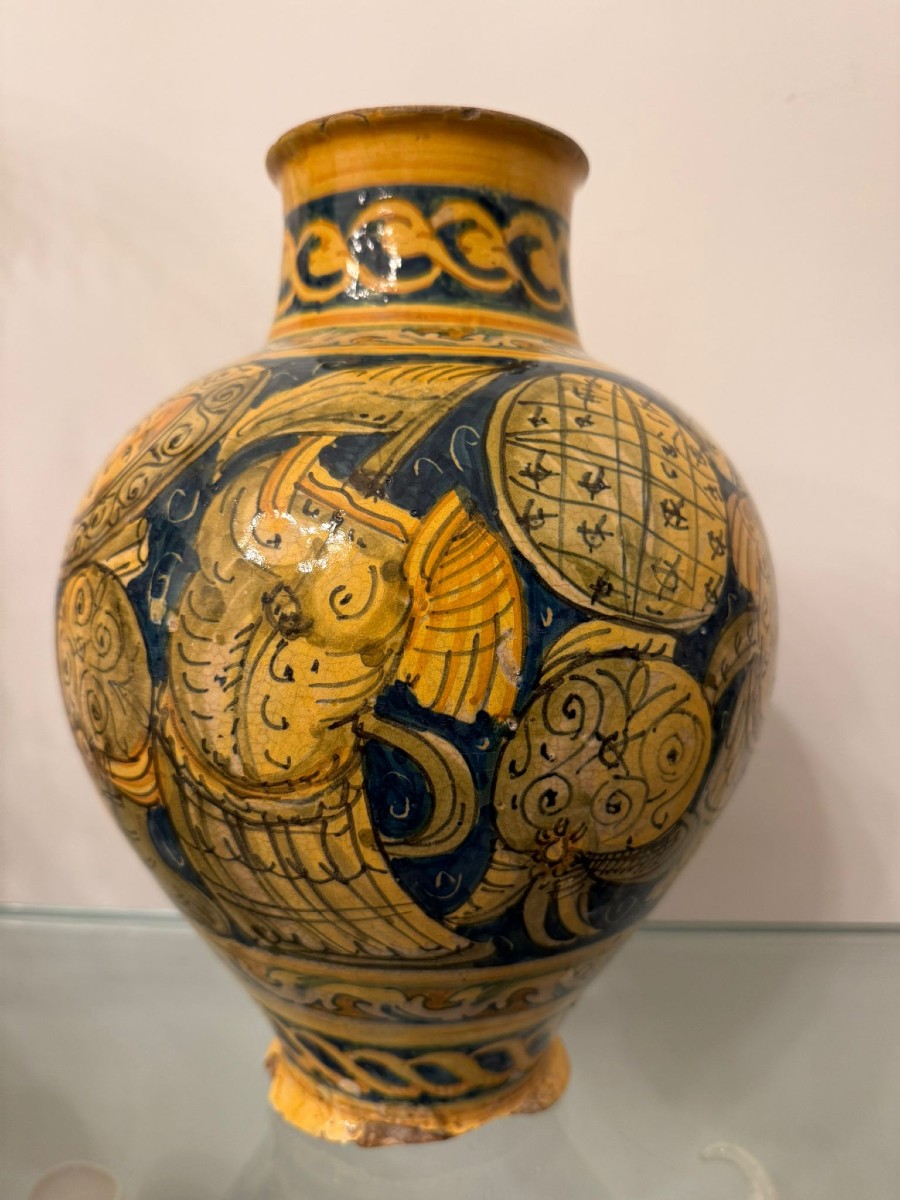 Vase en majolique de Palerme-photo-2