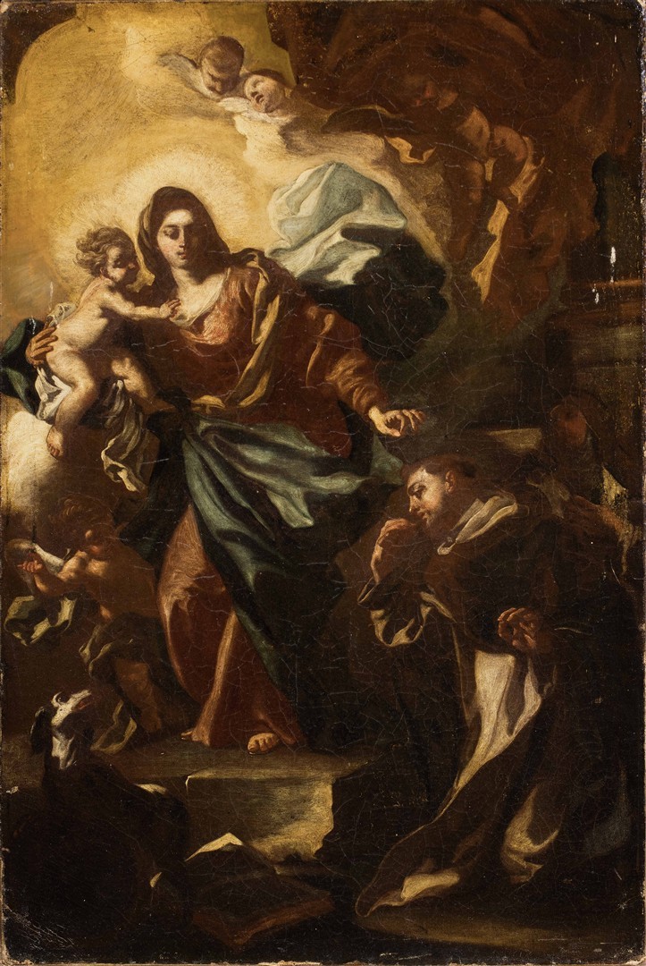 École Napolitaine, Vierge du Rosaire, XVIIIe siècle