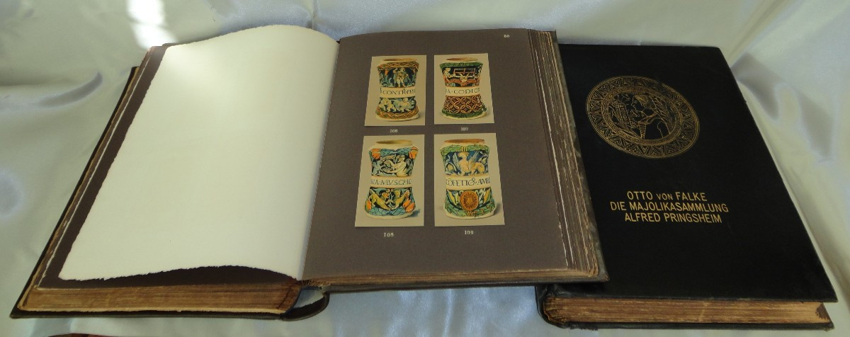 Otto von Falke Die Majolikasammlung Alfred Pringsheim in München, Leiden 1914 Vol. 1 & 2-photo-2