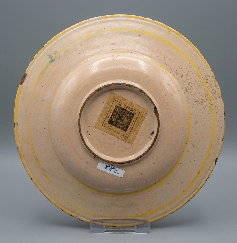 Plat en majolique de Urbino 1550 ca.-photo-2