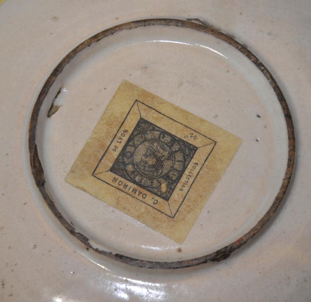 Plat en majolique de Urbino 1550 ca.-photo-3