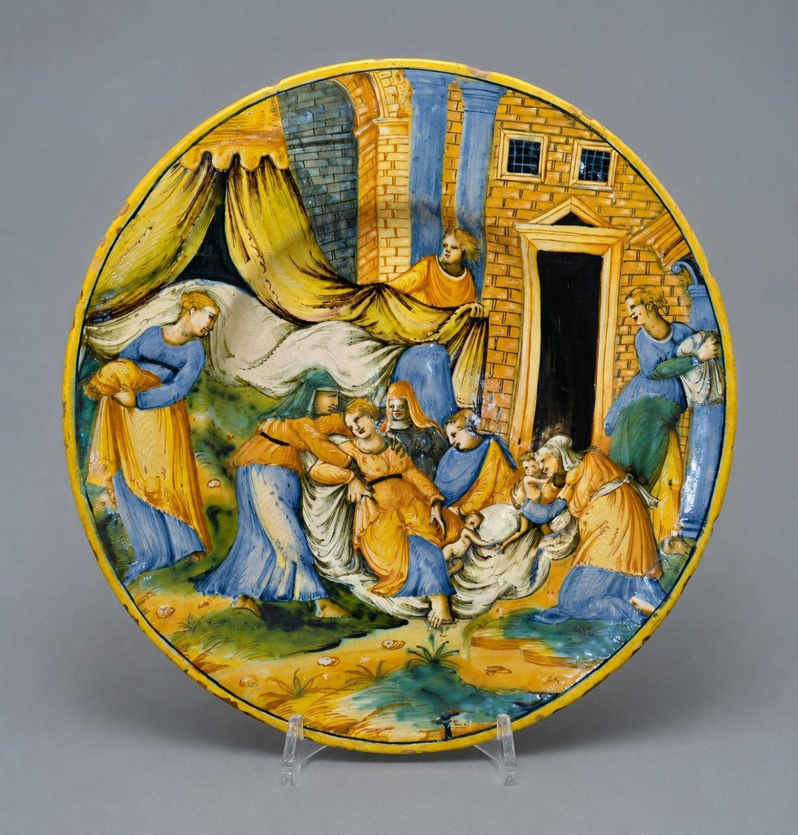 Plat en majolique de Urbino 1550 ca.
