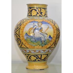 Vase In Majolica Of Palermo