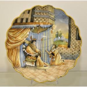 Coupe en majolique de Casteldurante