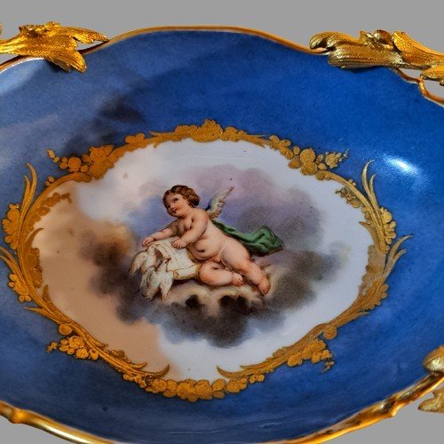 Napoleon III Sevres Porcelain And Gilt Bronze Centerpiece Bowl-photo-4