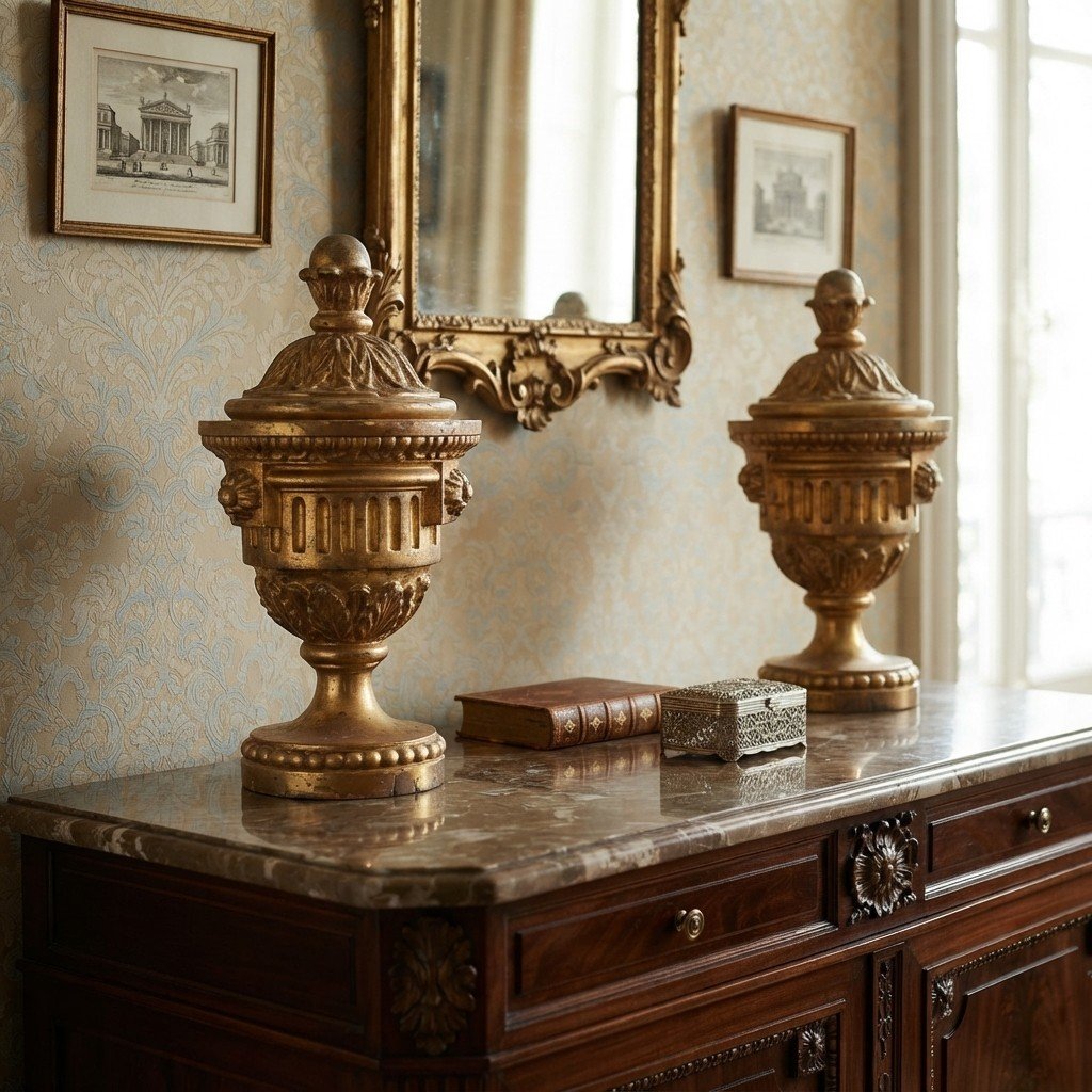 Pair Of Louis XVI Altar Vases-photo-8