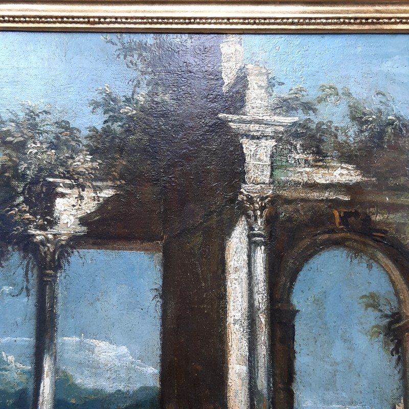 Peinture à l'Huile Sur Toile De La Fin Du 19ème Siècle. Att. à Giuseppe Ponga-photo-4