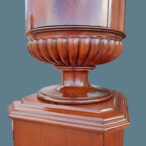 Pair Of Empire Period Column Bedside Tables-photo-3